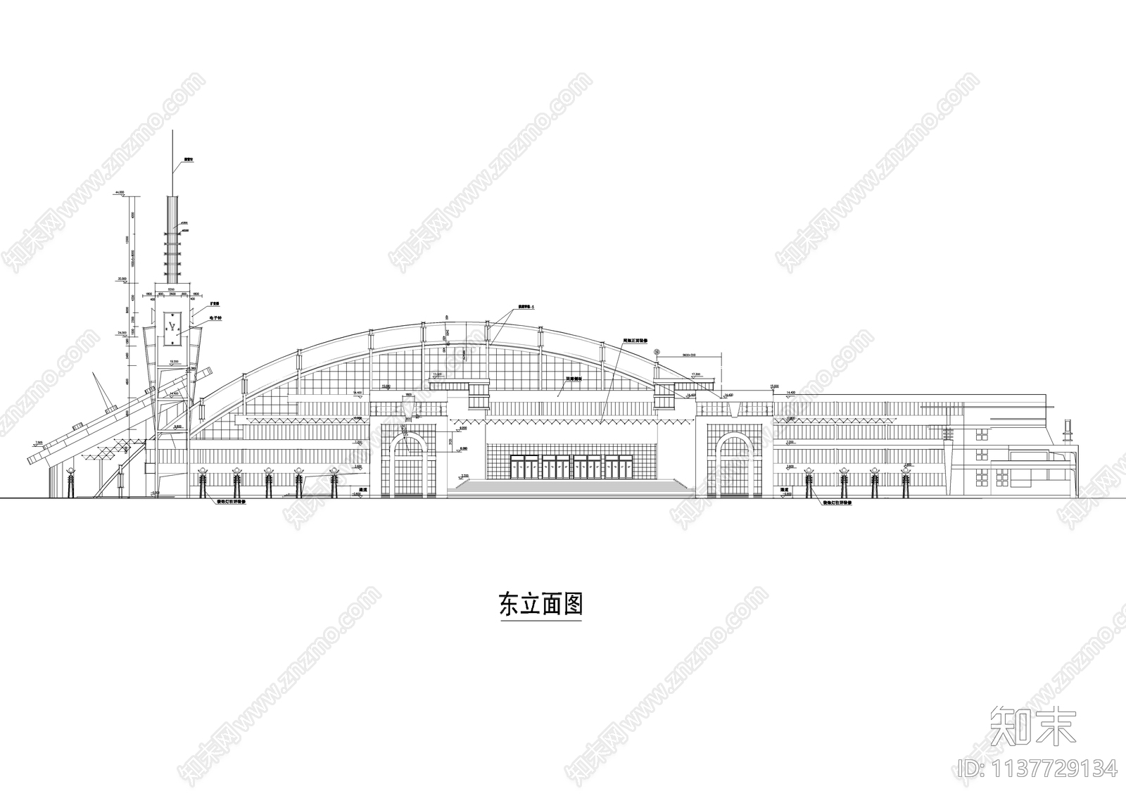 小学教学综合楼建筑cad施工图下载【ID:1137729134】