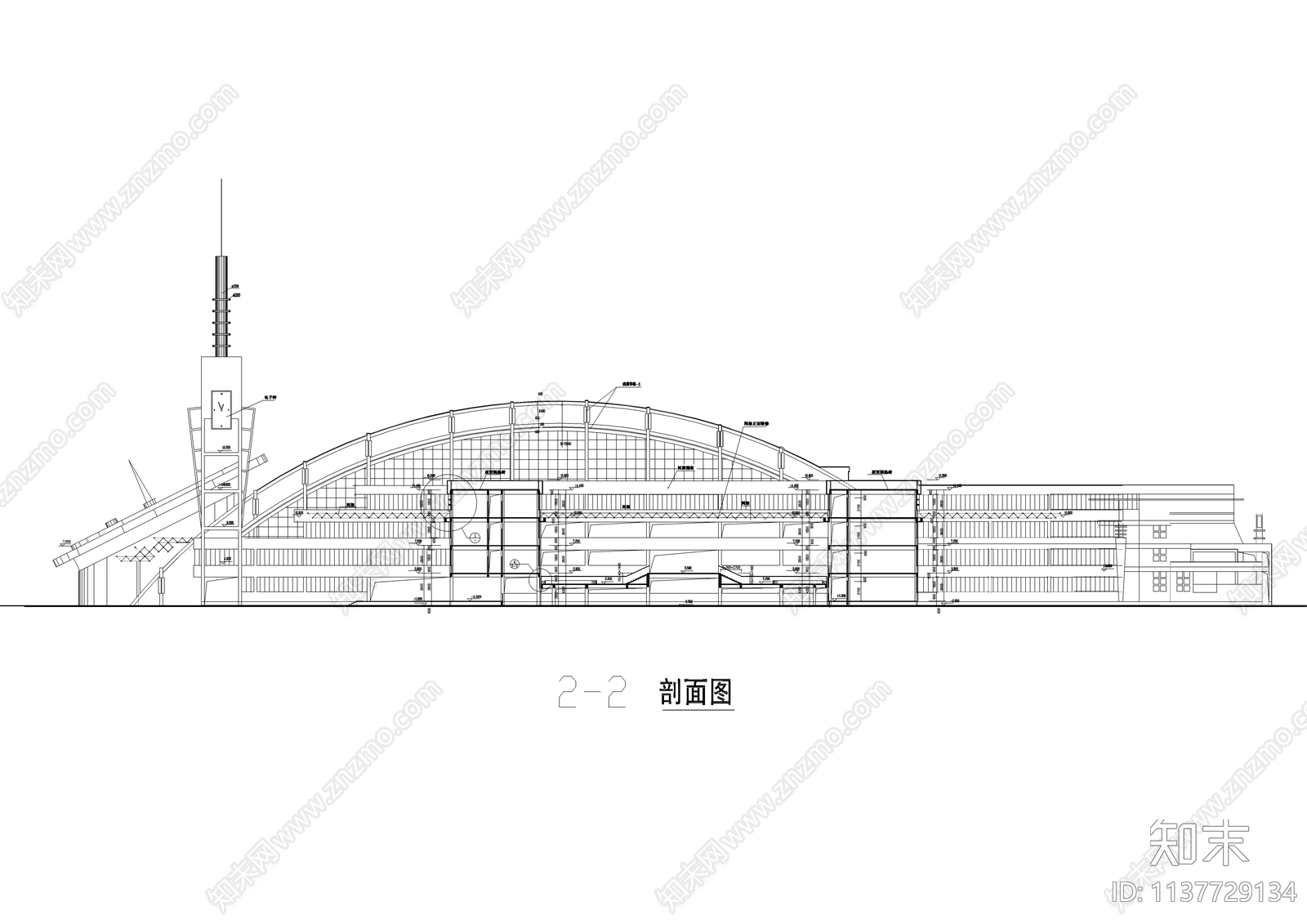 小学教学综合楼建筑cad施工图下载【ID:1137729134】