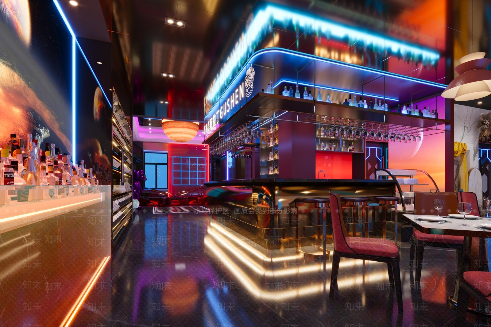 工业风火锅店3D模型下载【ID:1137729820】