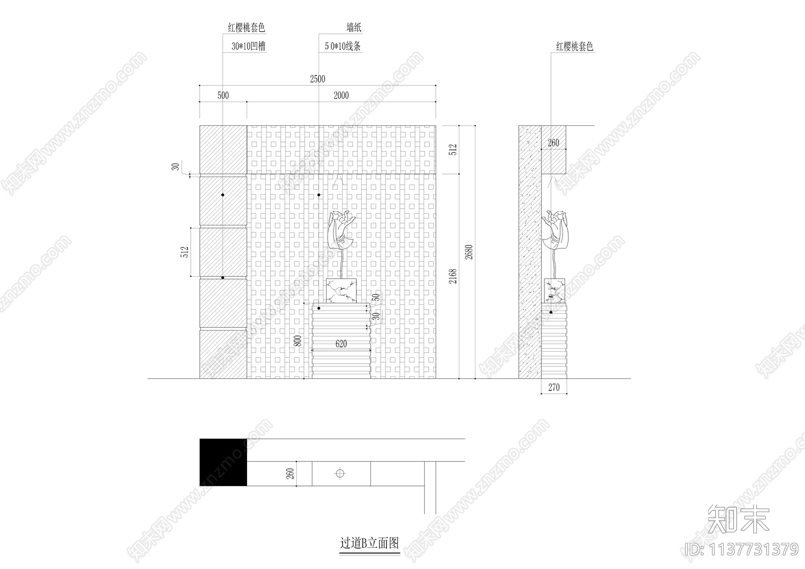 某泡脚城全套装修cad施工图下载【ID:1137731379】