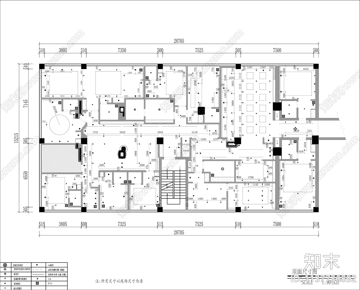 美容养生馆cad施工图下载【ID:1137736892】