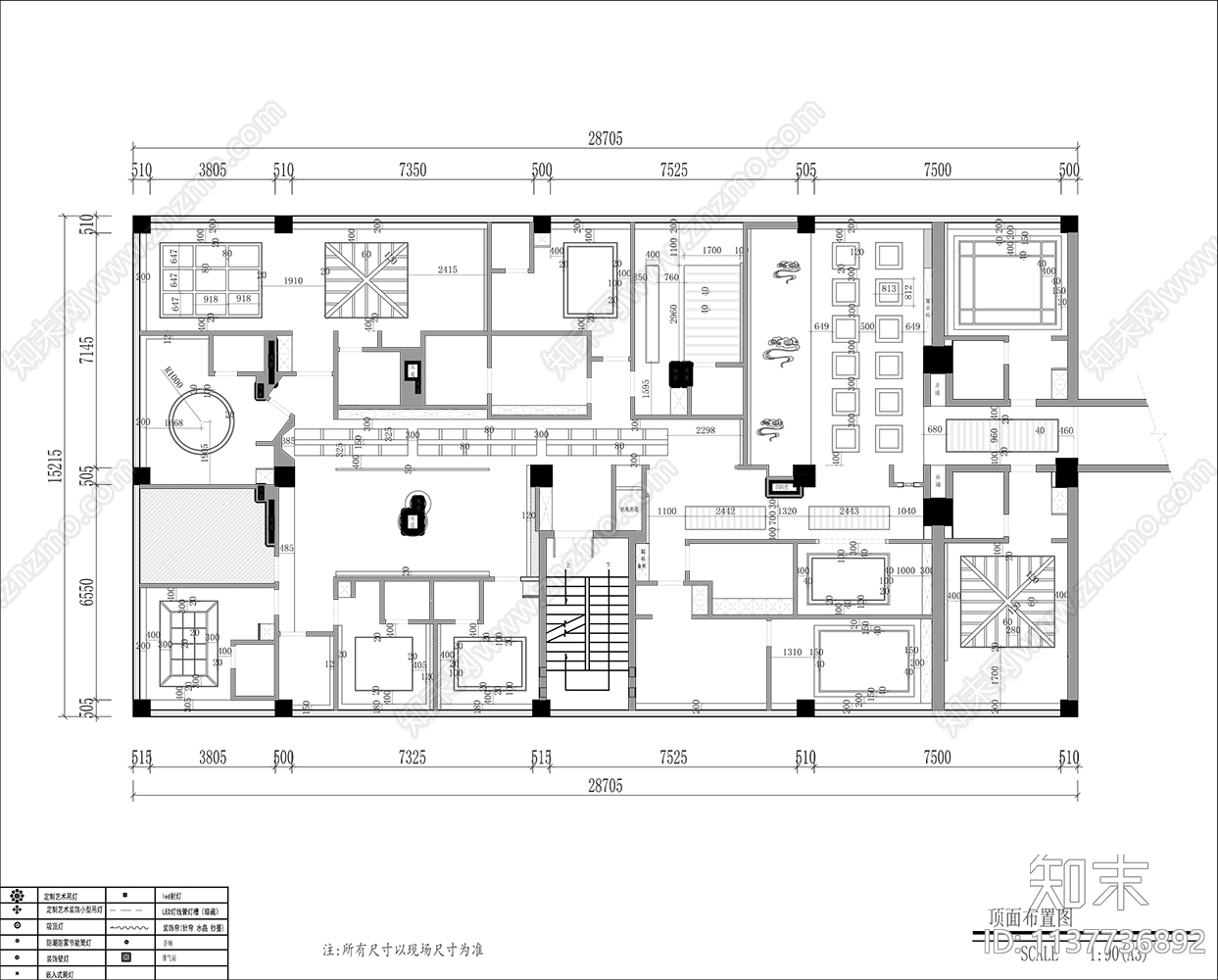 美容养生馆cad施工图下载【ID:1137736892】