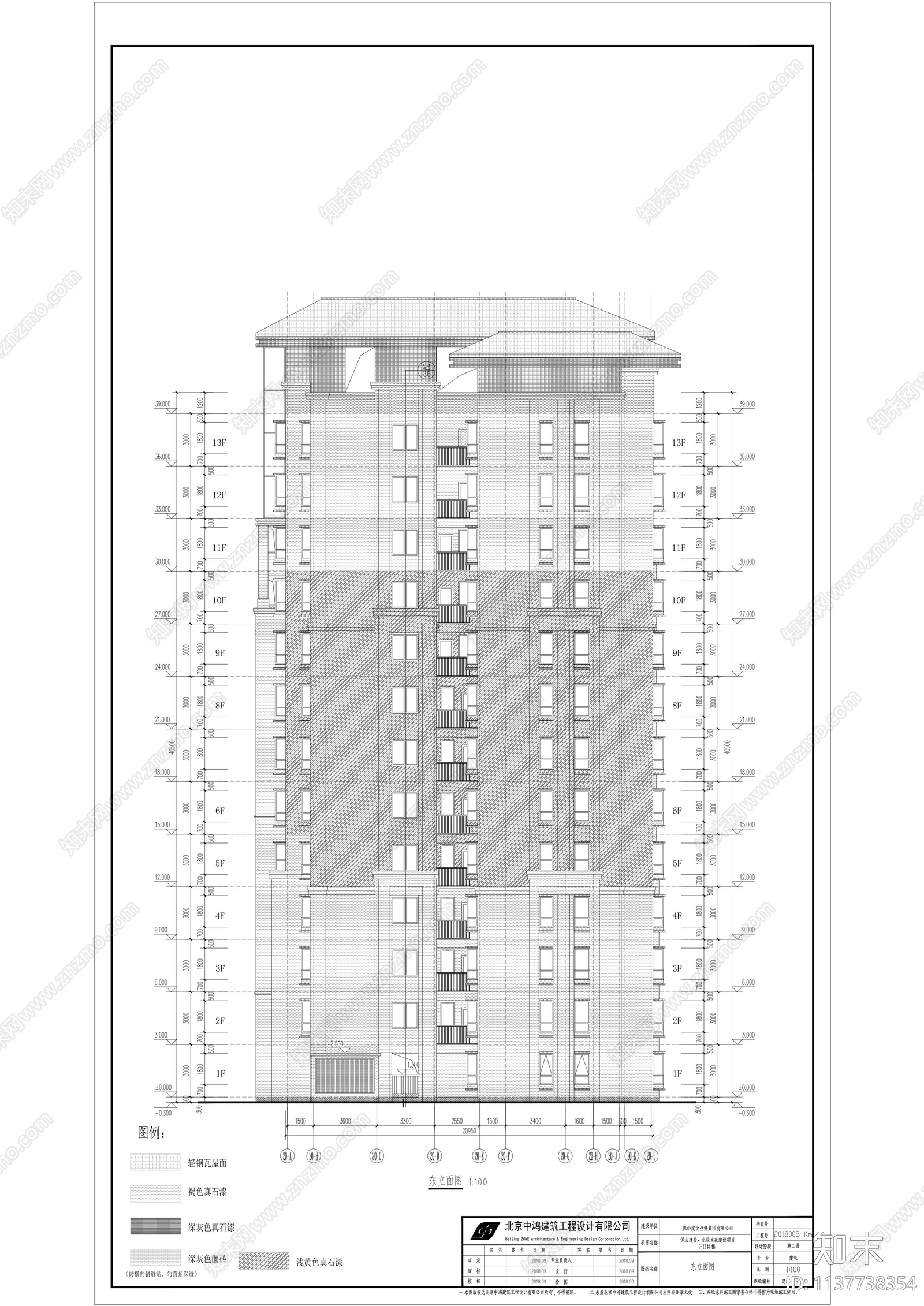 住宅楼建筑cad施工图下载【ID:1137738354】