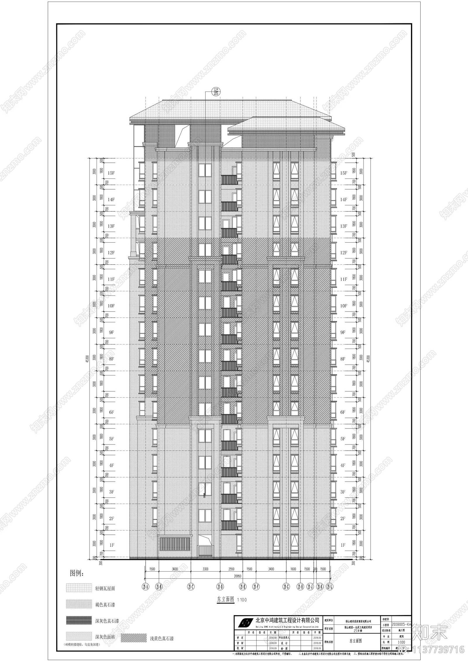 住宅楼建筑cad施工图下载【ID:1137739716】