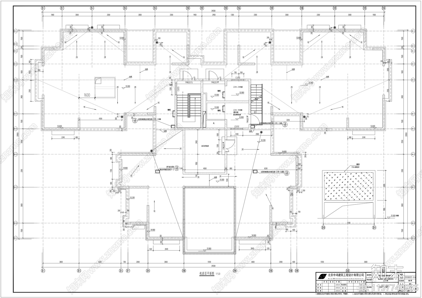 住宅楼建筑cad施工图下载【ID:1137740945】