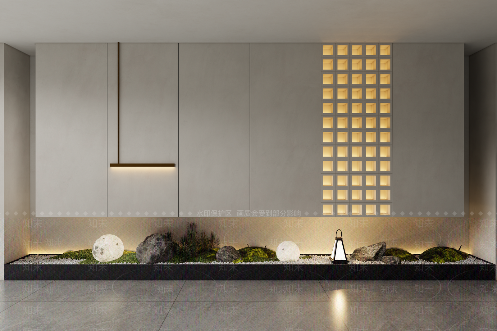 现代背景造型墙3D模型下载【ID:1137753456】