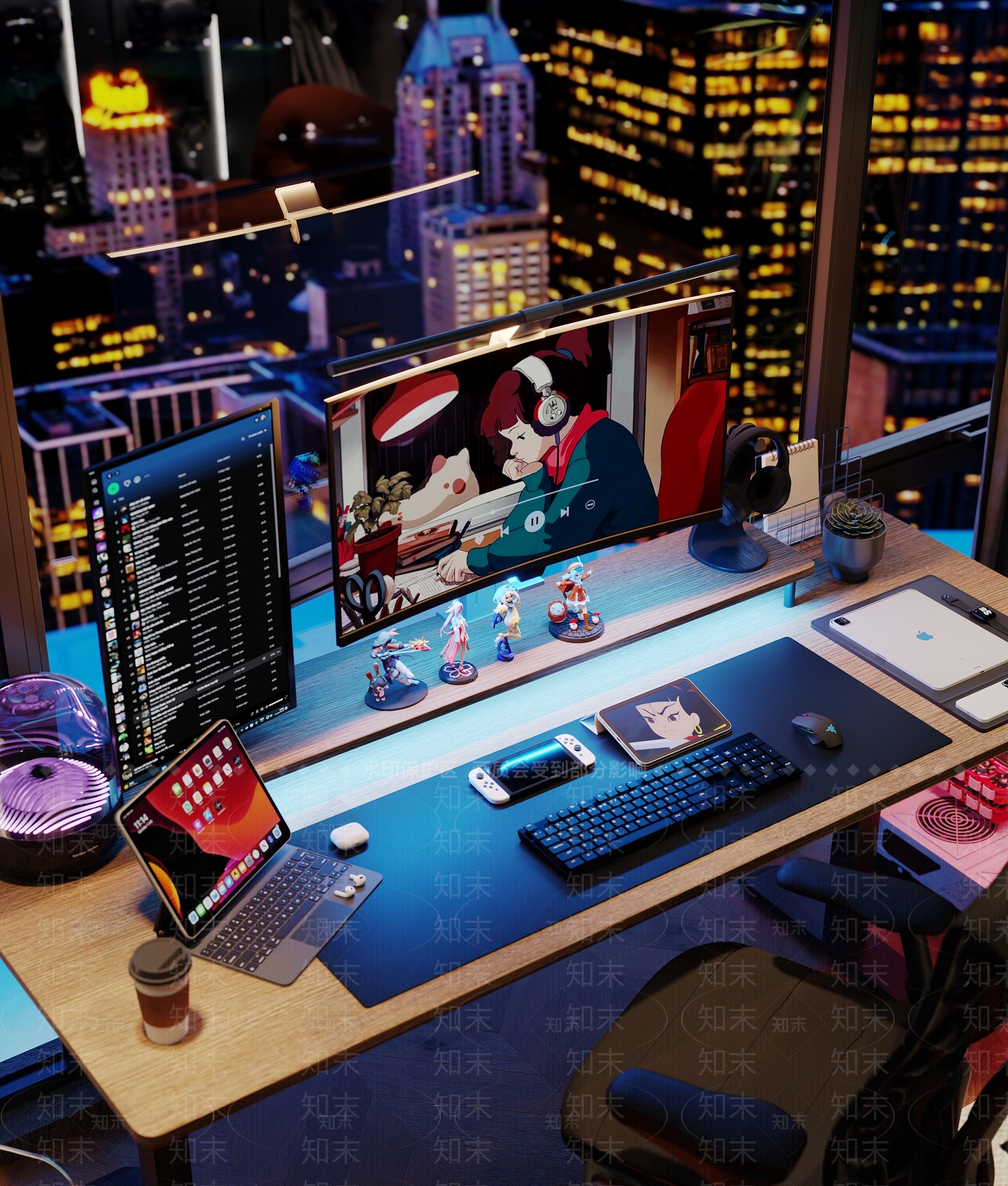 现代电竞房3D模型下载【ID:1137753738】