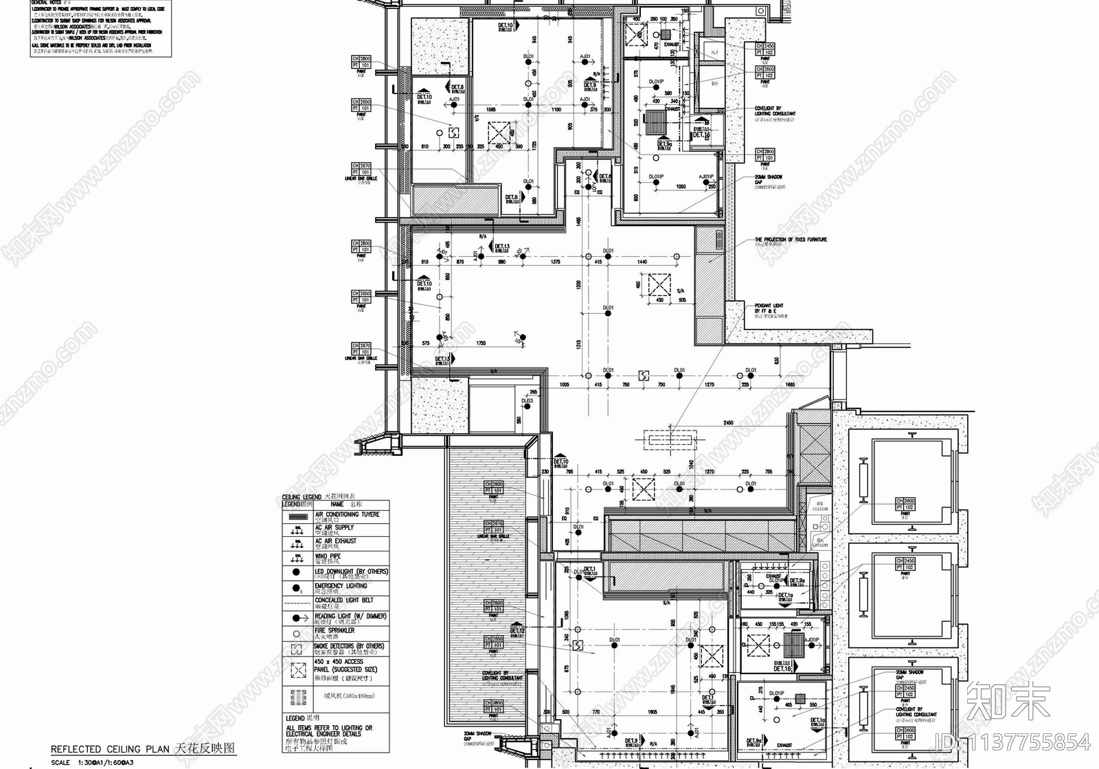 120㎡家装室内cad施工图下载【ID:1137755854】