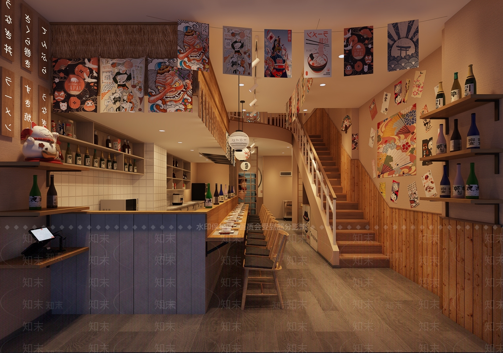 日韩烤肉店3D模型下载【ID:1137757878】