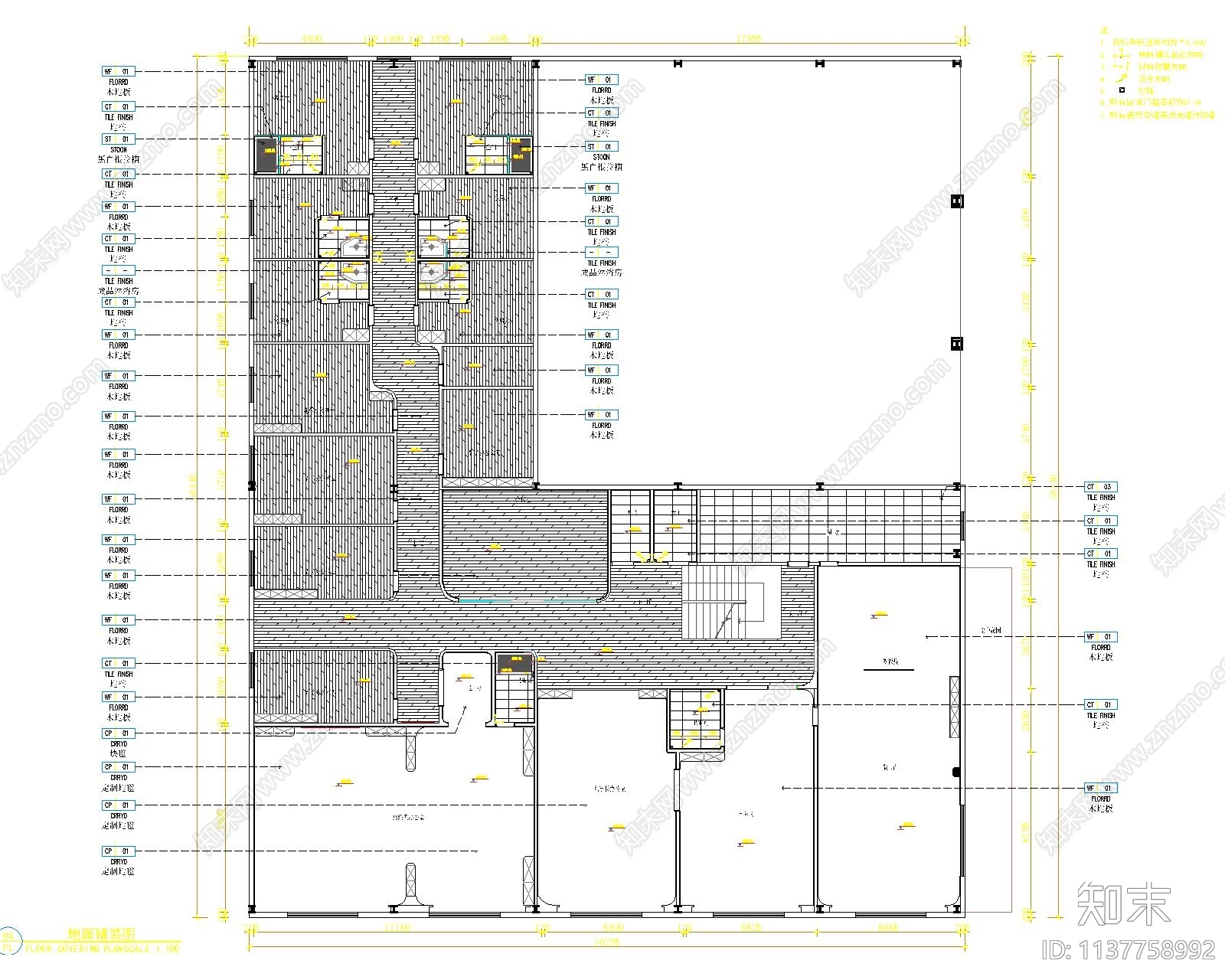 福建广太集团办公室cad施工图下载【ID:1137758992】