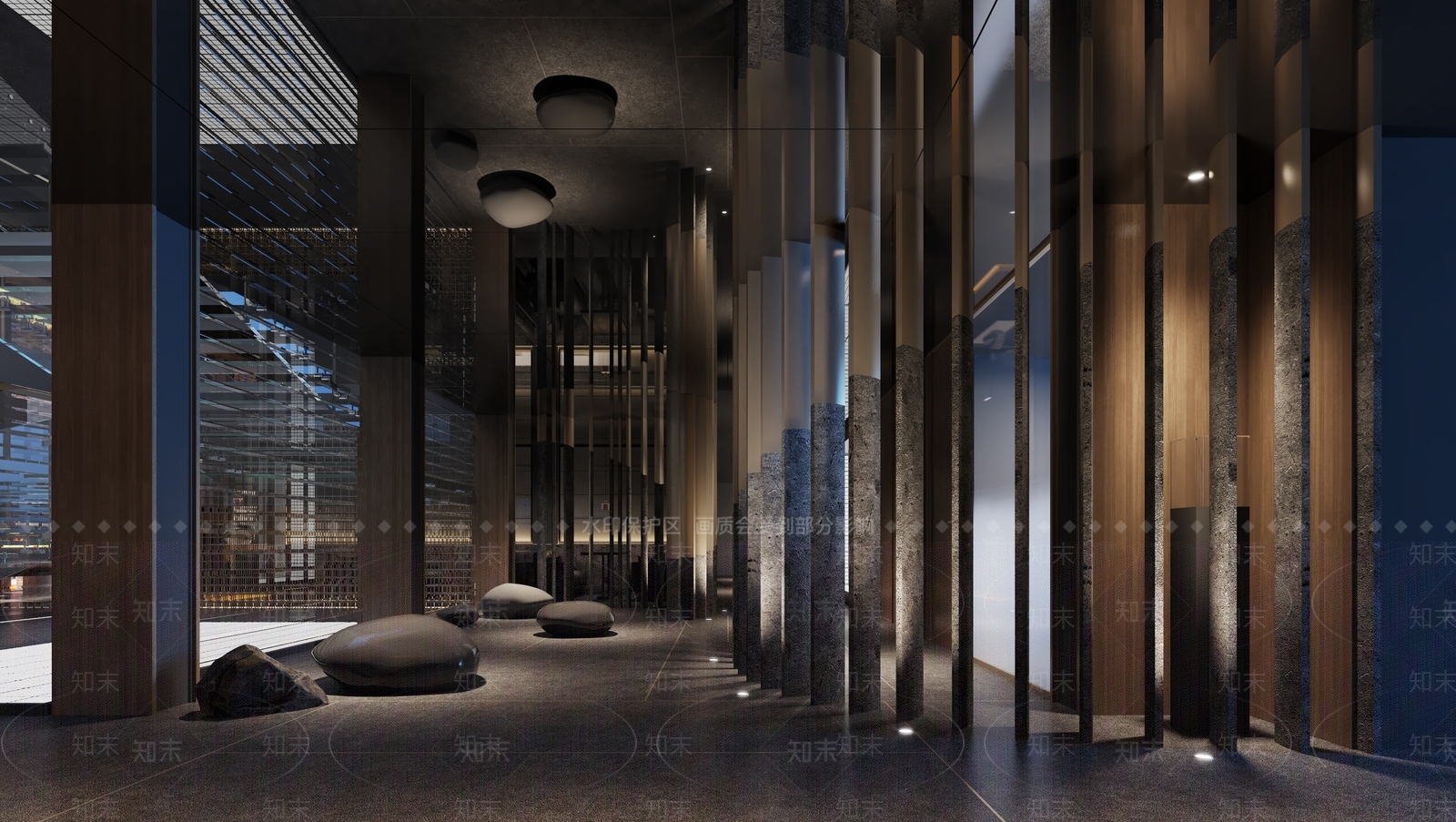 现代餐厅SU模型下载【ID:1137767365】