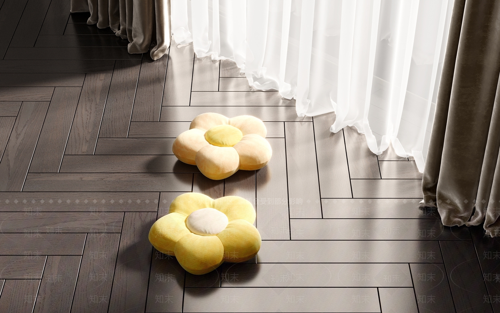现代抱枕3D模型下载【ID:1137773143】