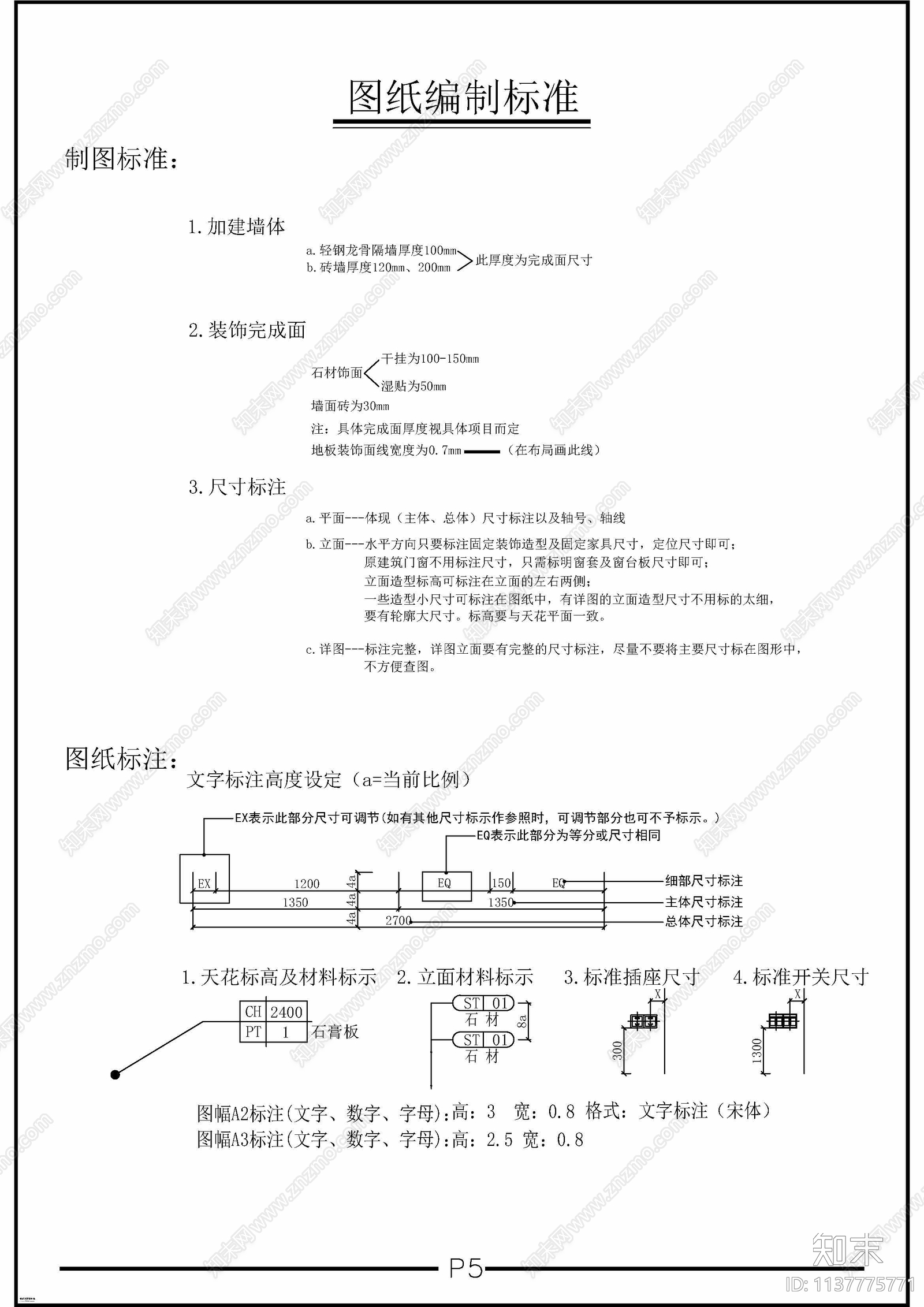 制图标准符号cad施工图下载【ID:1137775771】