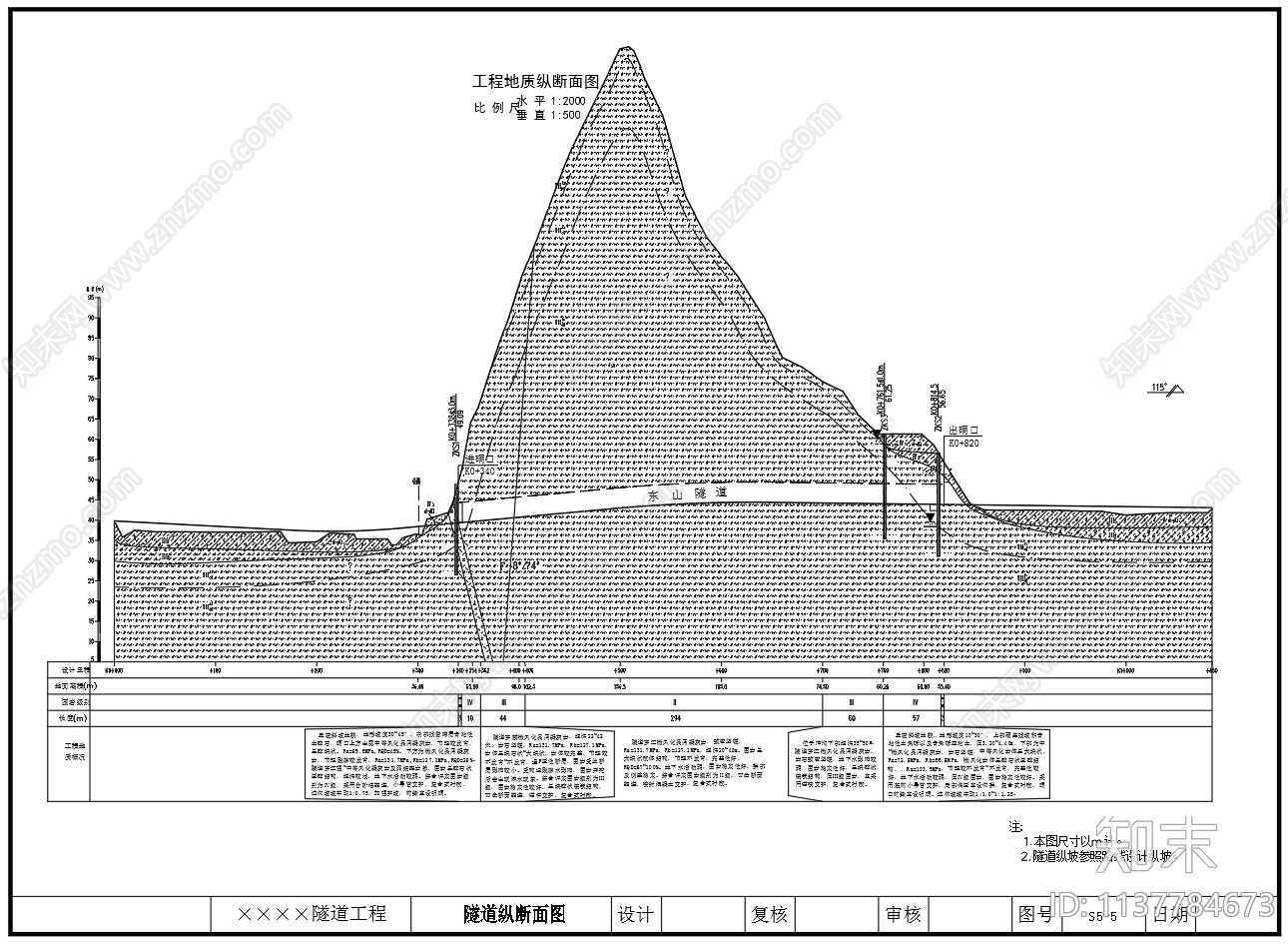 端墙式洞门隧道锚喷支护cad施工图下载【ID:1137784673】