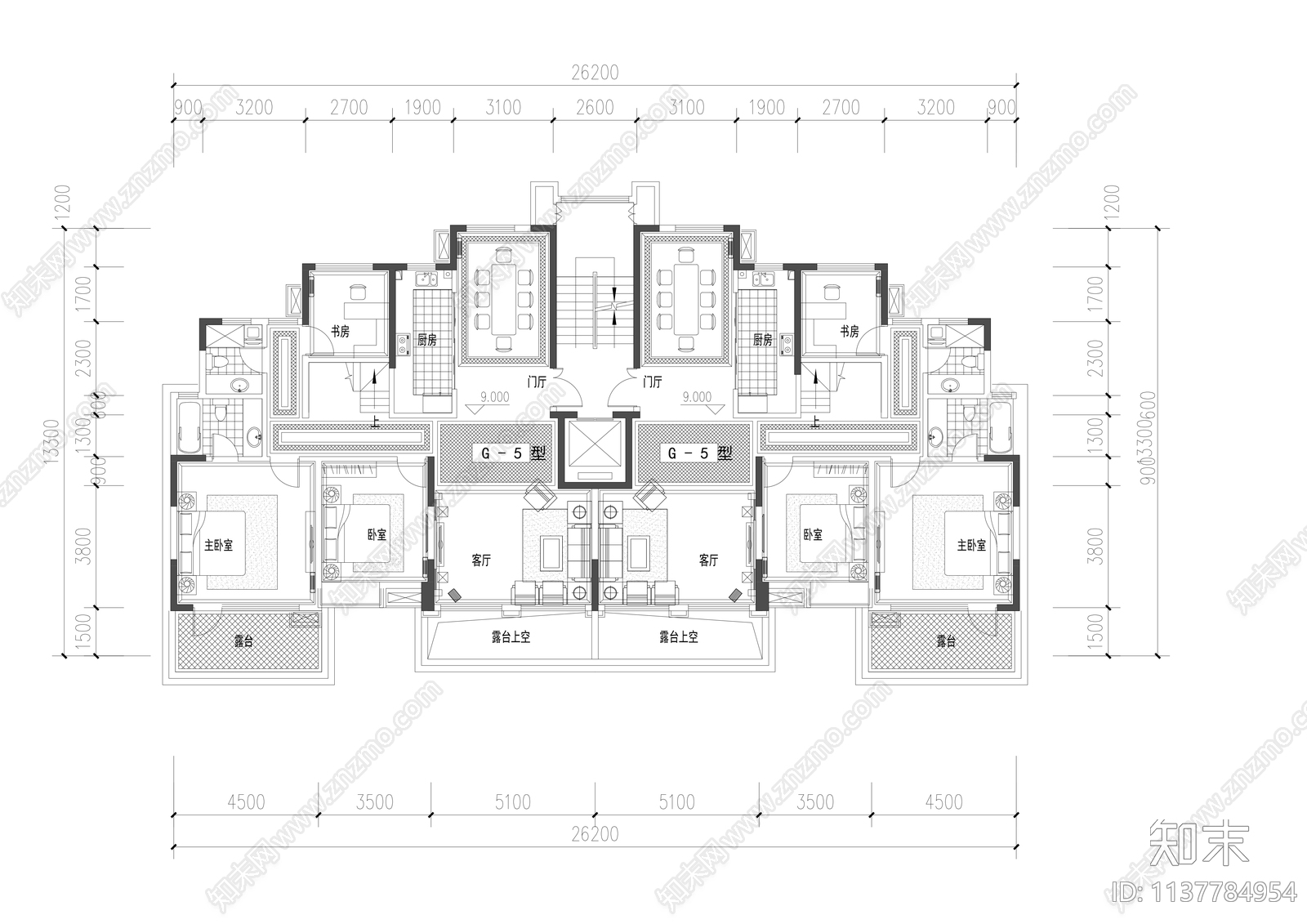 住宅小区及商业效果图cad施工图下载【ID:1137784954】