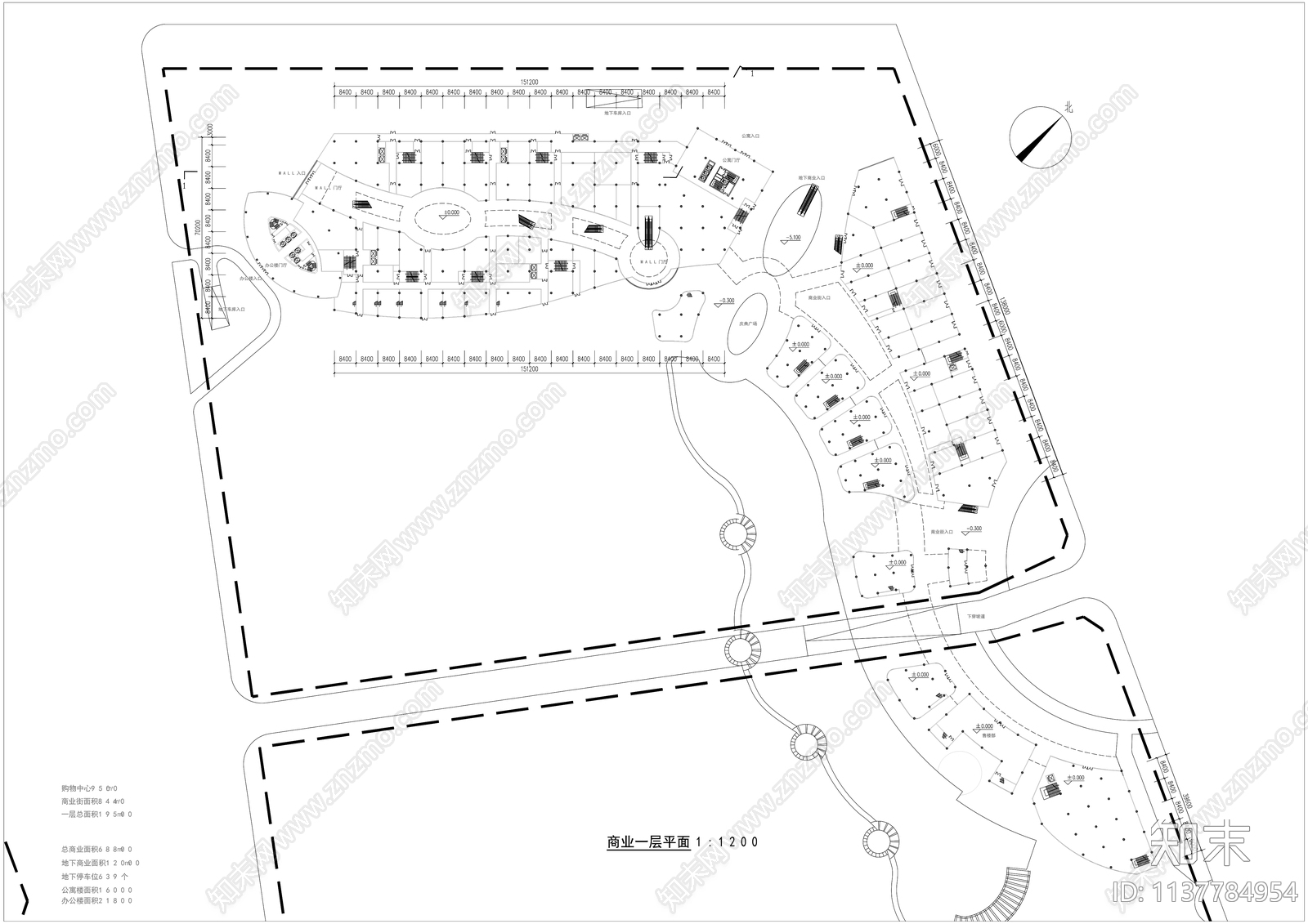 住宅小区及商业效果图cad施工图下载【ID:1137784954】