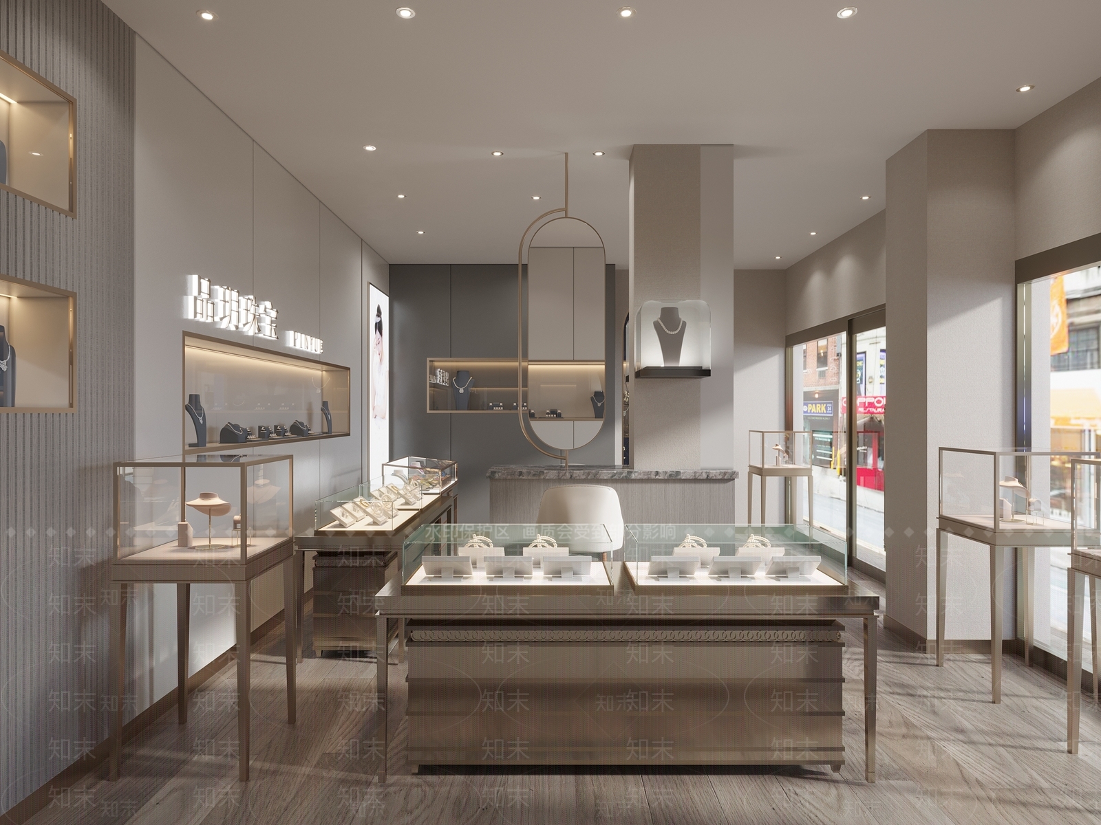 现代珠宝店3D模型下载【ID:1137800537】