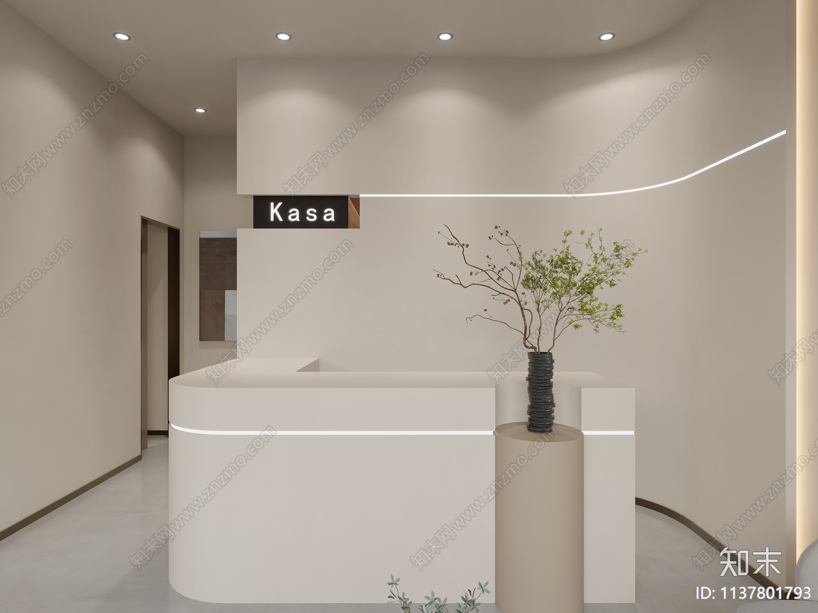 现代美容SPA店3D模型下载【ID:1137801793】