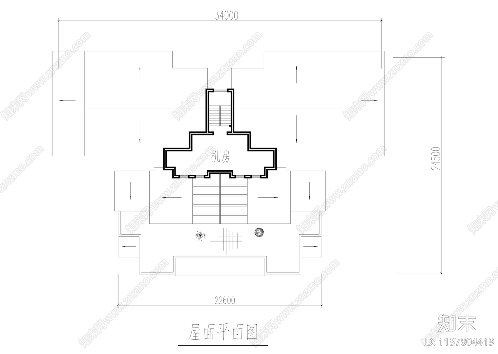 两套多层坡屋顶住宅建筑cad施工图下载【ID:1137804419】