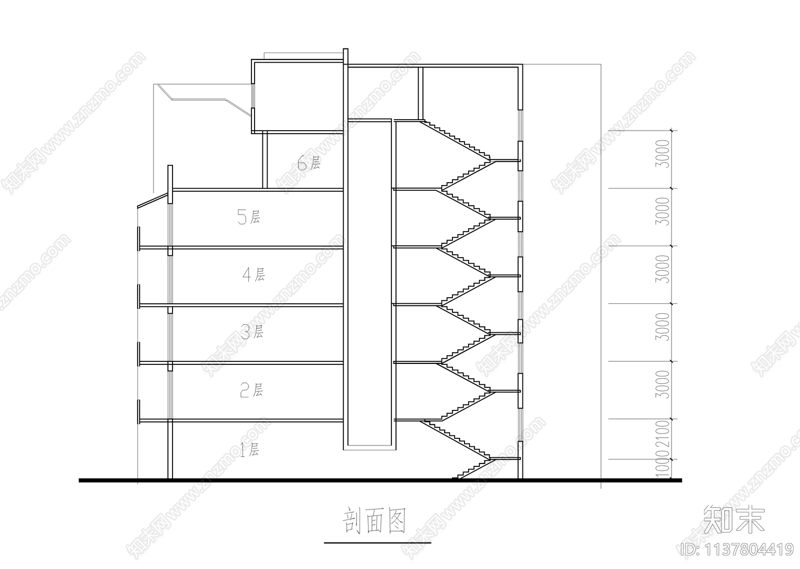 两套多层坡屋顶住宅建筑cad施工图下载【ID:1137804419】