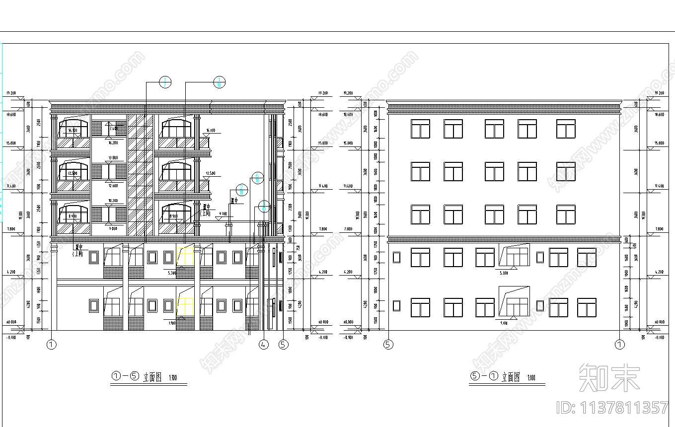 住宅建筑cad施工图下载【ID:1137811357】