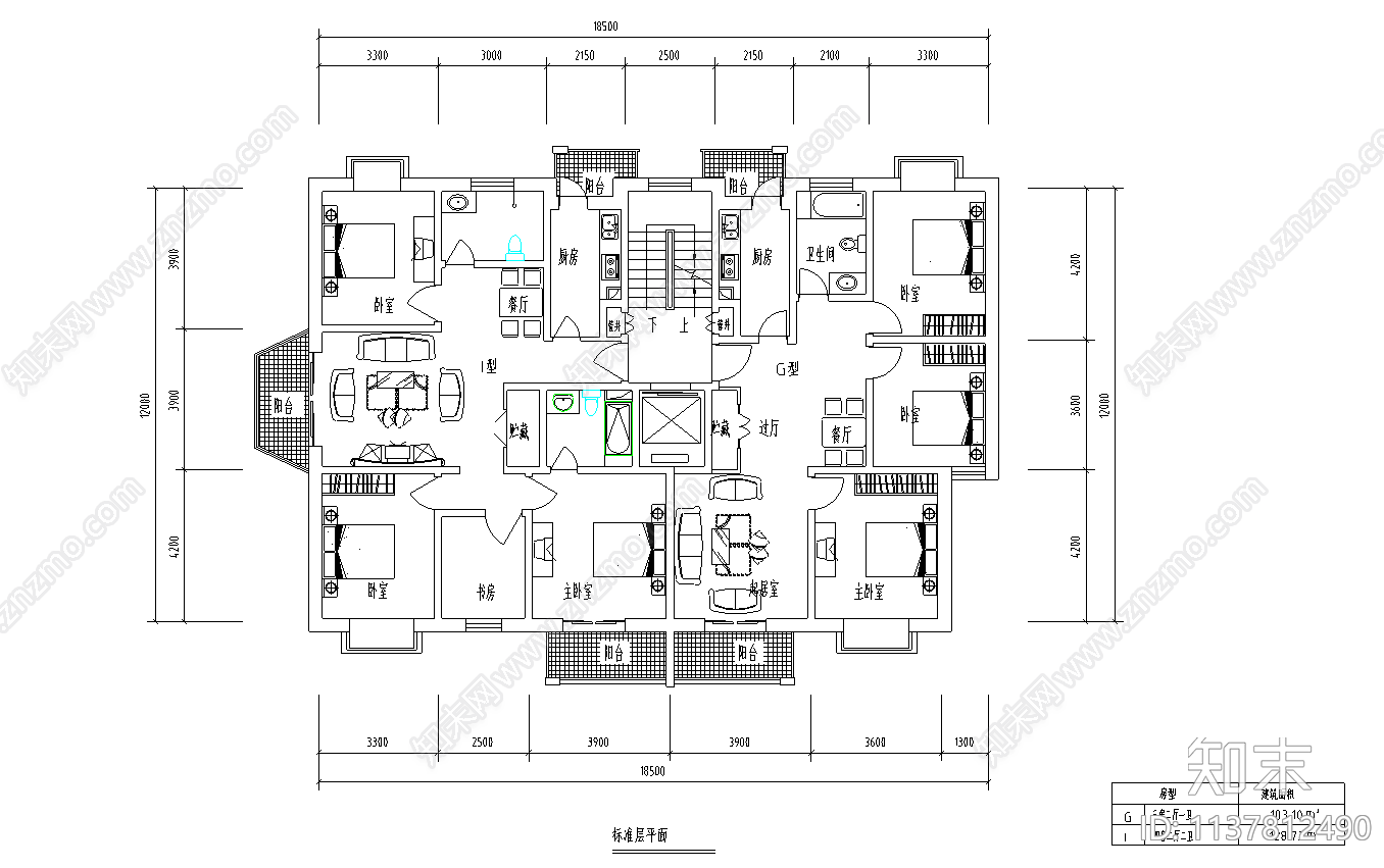 沈阳某小区住宅建筑cad施工图下载【ID:1137812490】