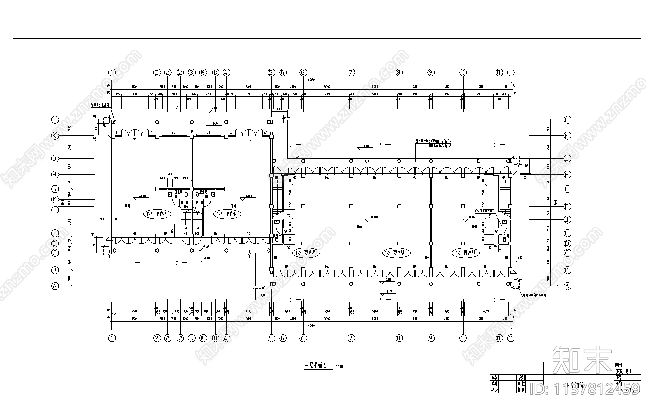 住宅建筑cad施工图下载【ID:1137812459】