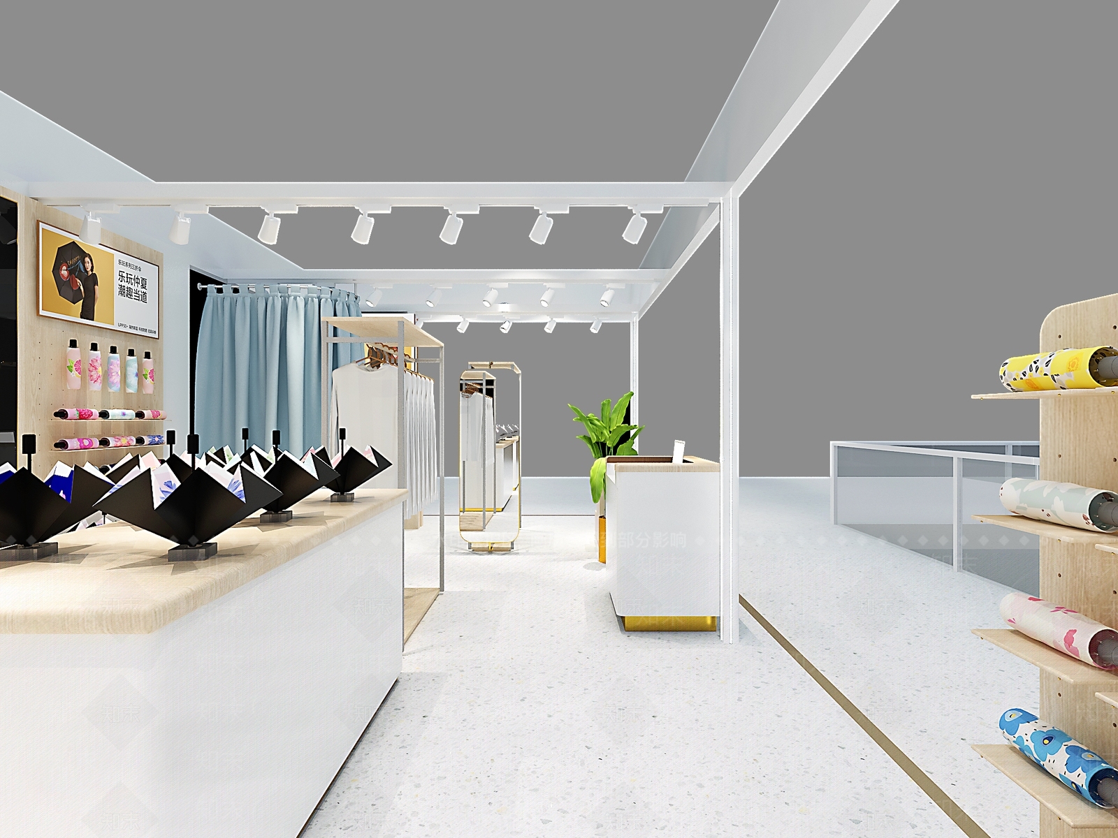 现代商场服装店3D模型下载【ID:1137971839】