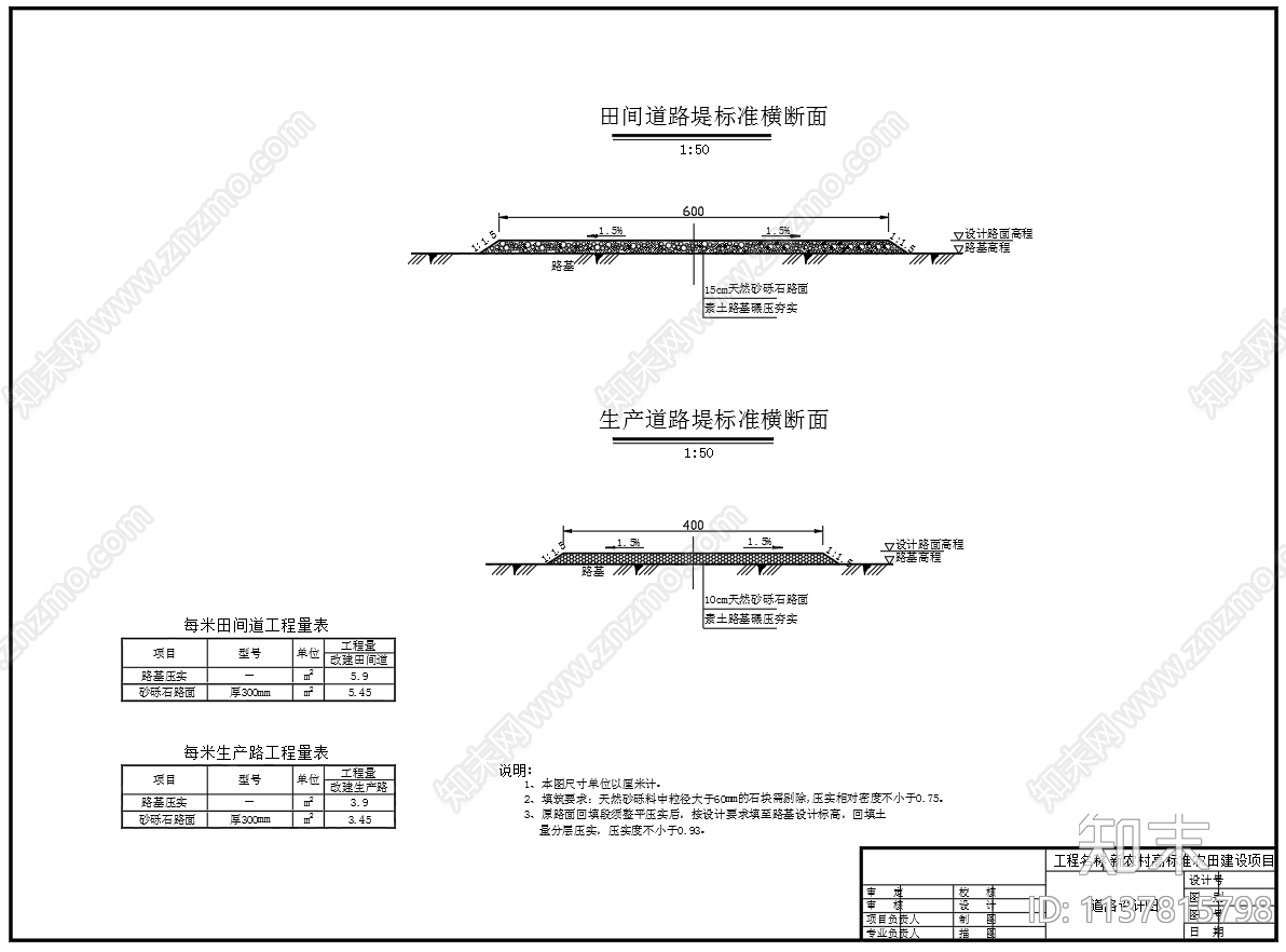 新农村高标准农田构筑物cad施工图下载【ID:1137815798】