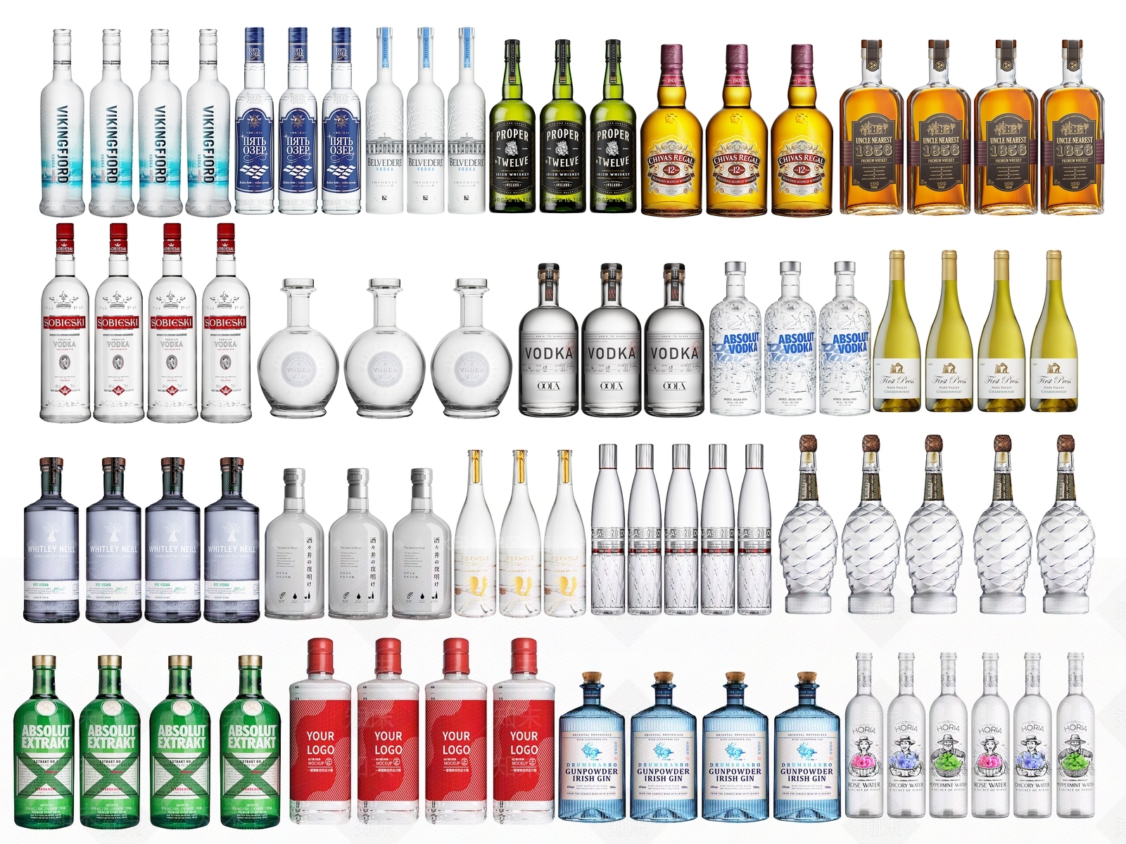 葡萄酒3D模型下载【ID:1137816875】