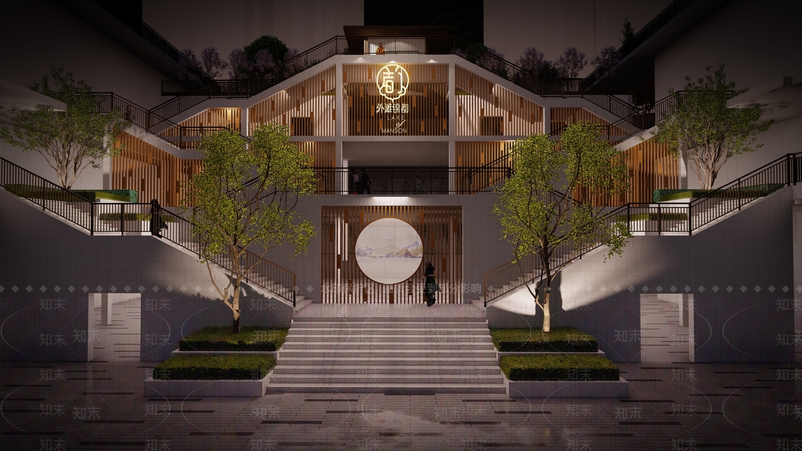 现代商业景观SU模型下载【ID:1137817342】