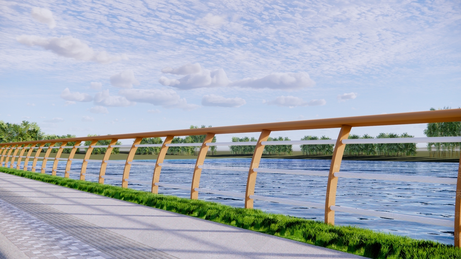 现代不锈钢栏杆SU模型下载【ID:1137820860】