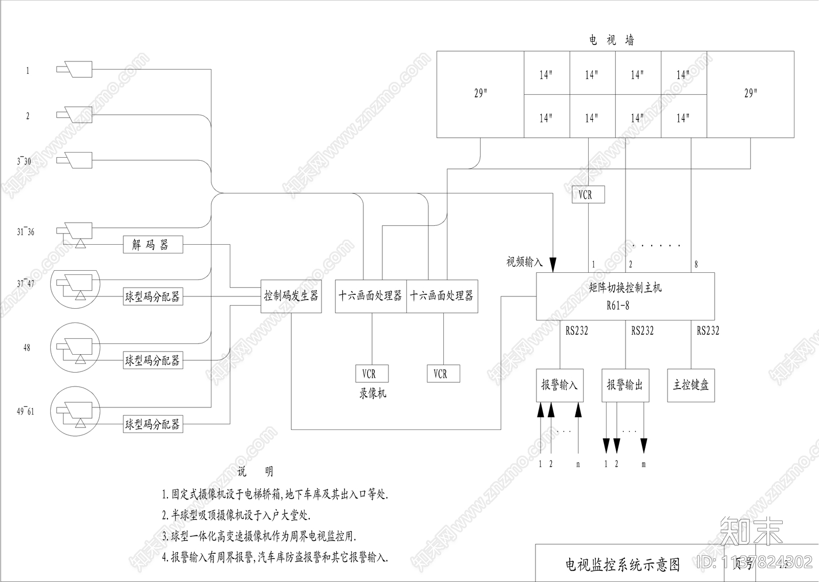 智能化小区安全管理系统设计施工图下载【ID:1137824302】