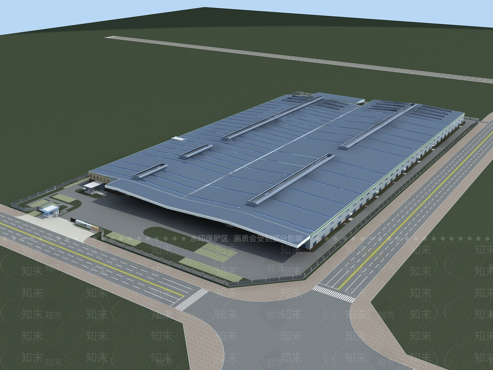 现代工业厂房3D模型下载【ID:1137828394】