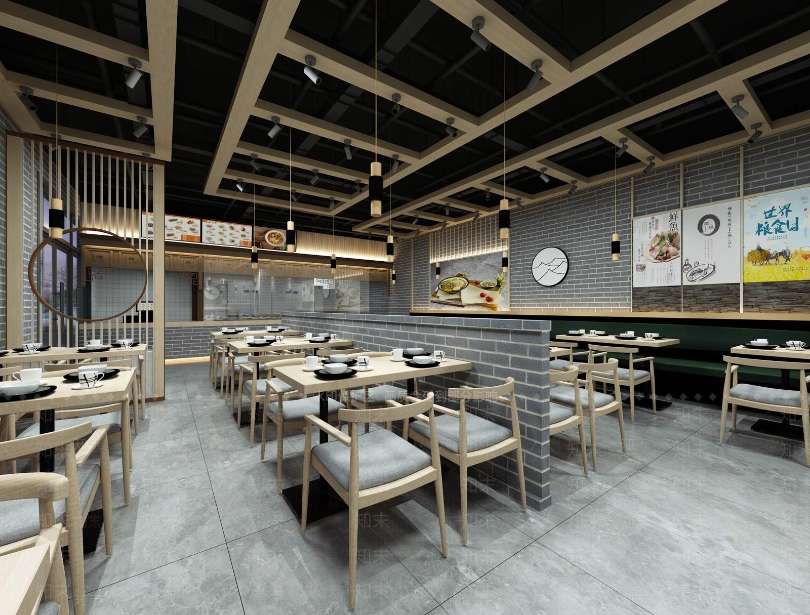 新中式茶餐厅3D模型下载【ID:1137829355】