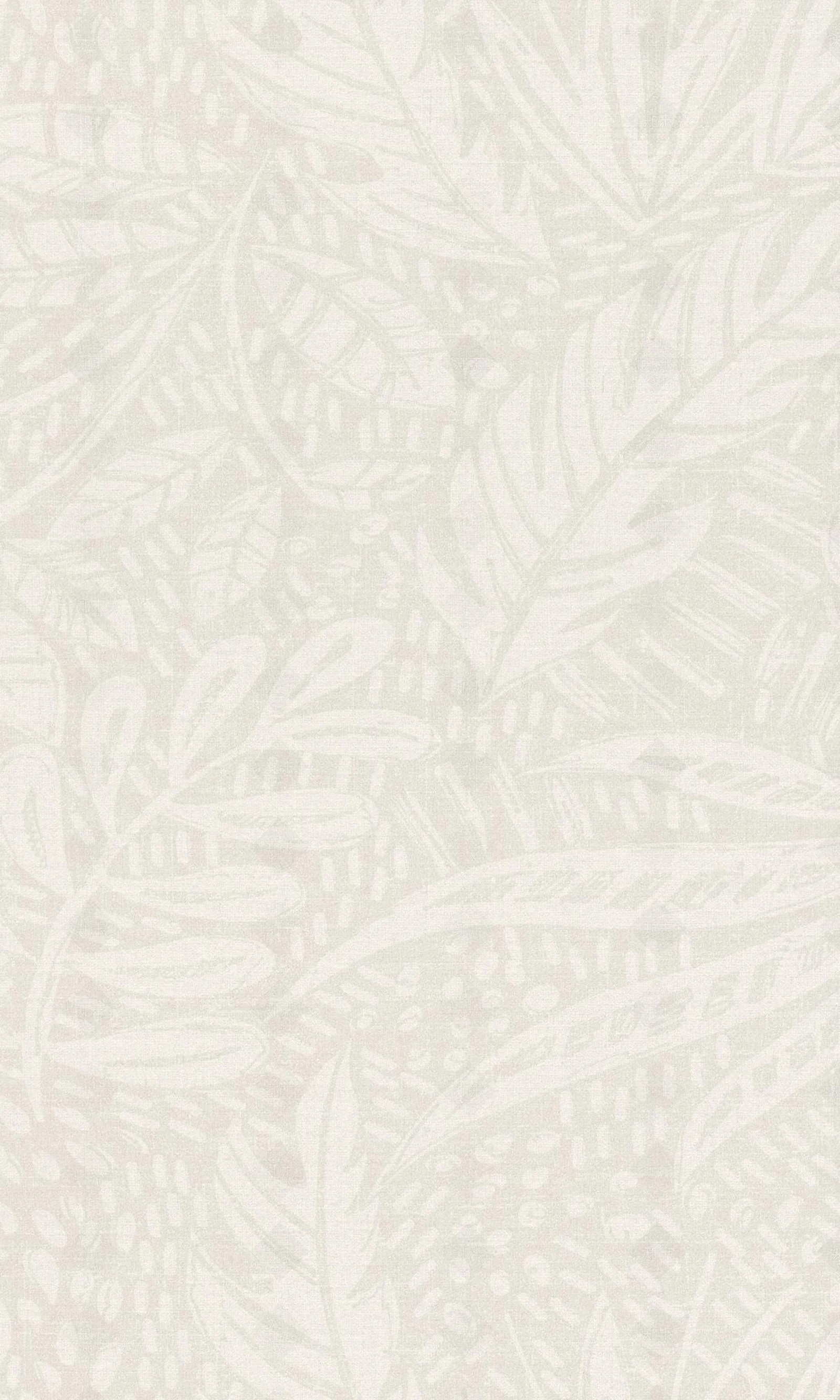 米色彩绘树叶植物壁纸贴图下载【ID:1137841340】