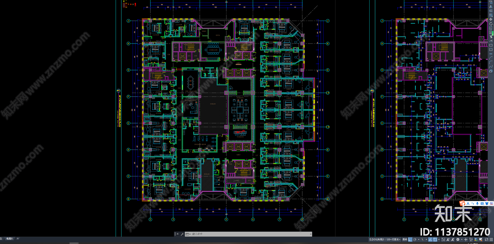 国外某酒店cad施工图下载【ID:1137851270】