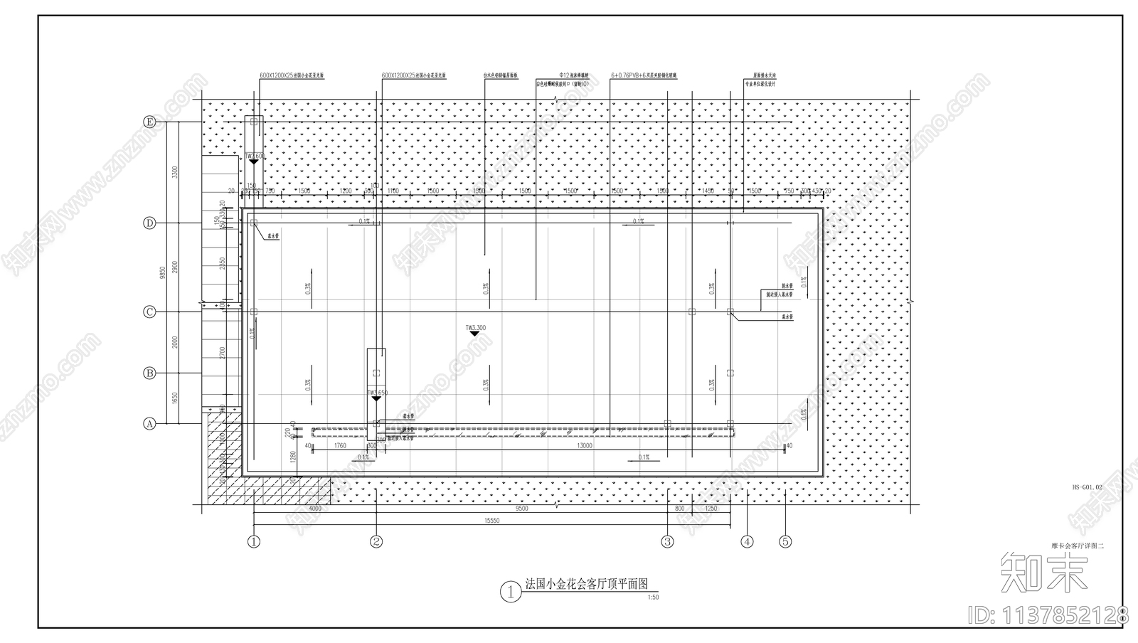 新中式入口会客厅廊架cad施工图下载【ID:1137852128】