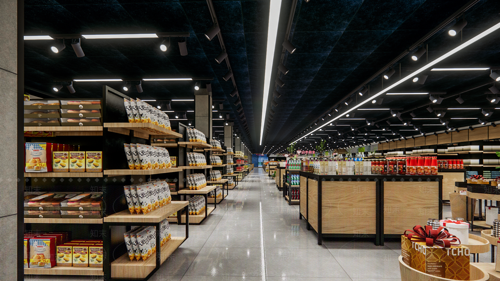 现代大型商业超市SU模型下载【ID:1137852356】