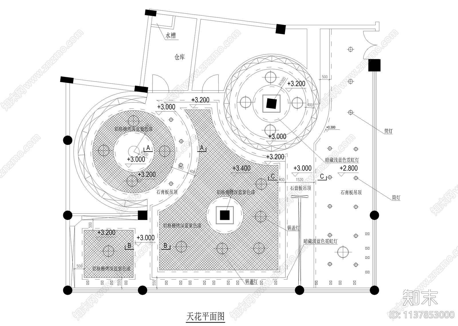 古董商店全套装修cad施工图下载【ID:1137853000】