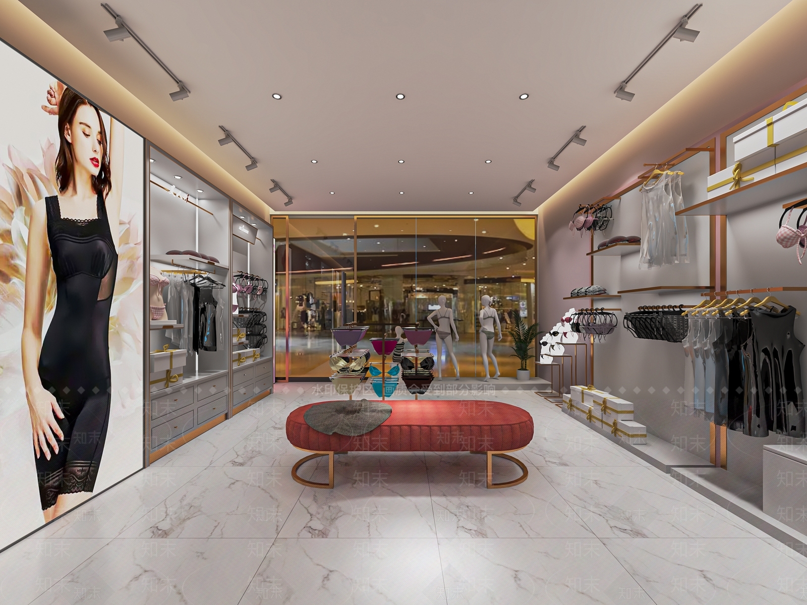 现代内衣店SU模型下载【ID:1137864211】