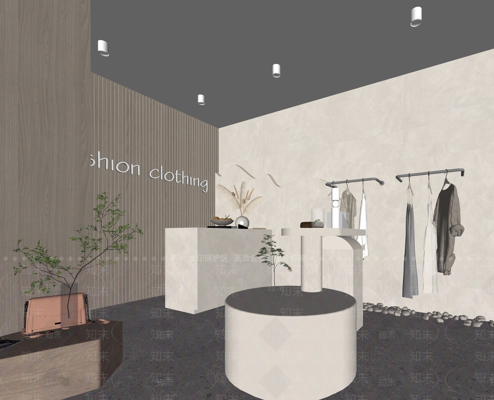 现代服装店SU模型下载【ID:1137864621】