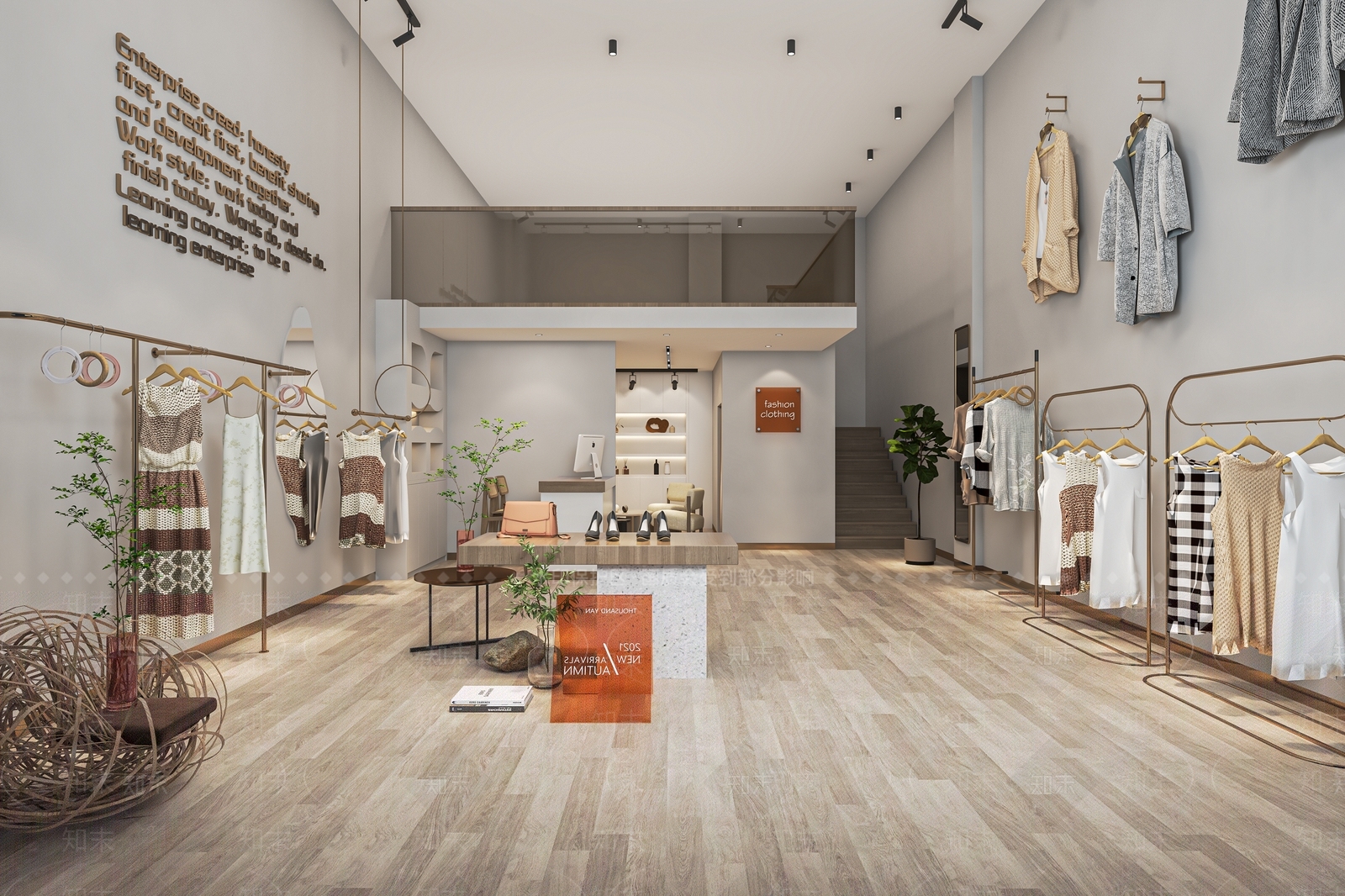 现代服装店SU模型下载【ID:1137864771】