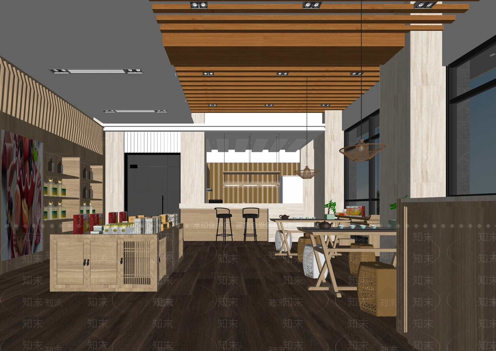 现代粮油超市SU模型下载【ID:1137866021】