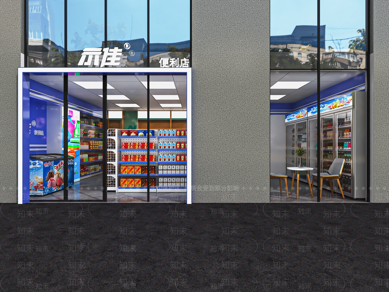 现代百货超市SU模型下载【ID:1137866176】