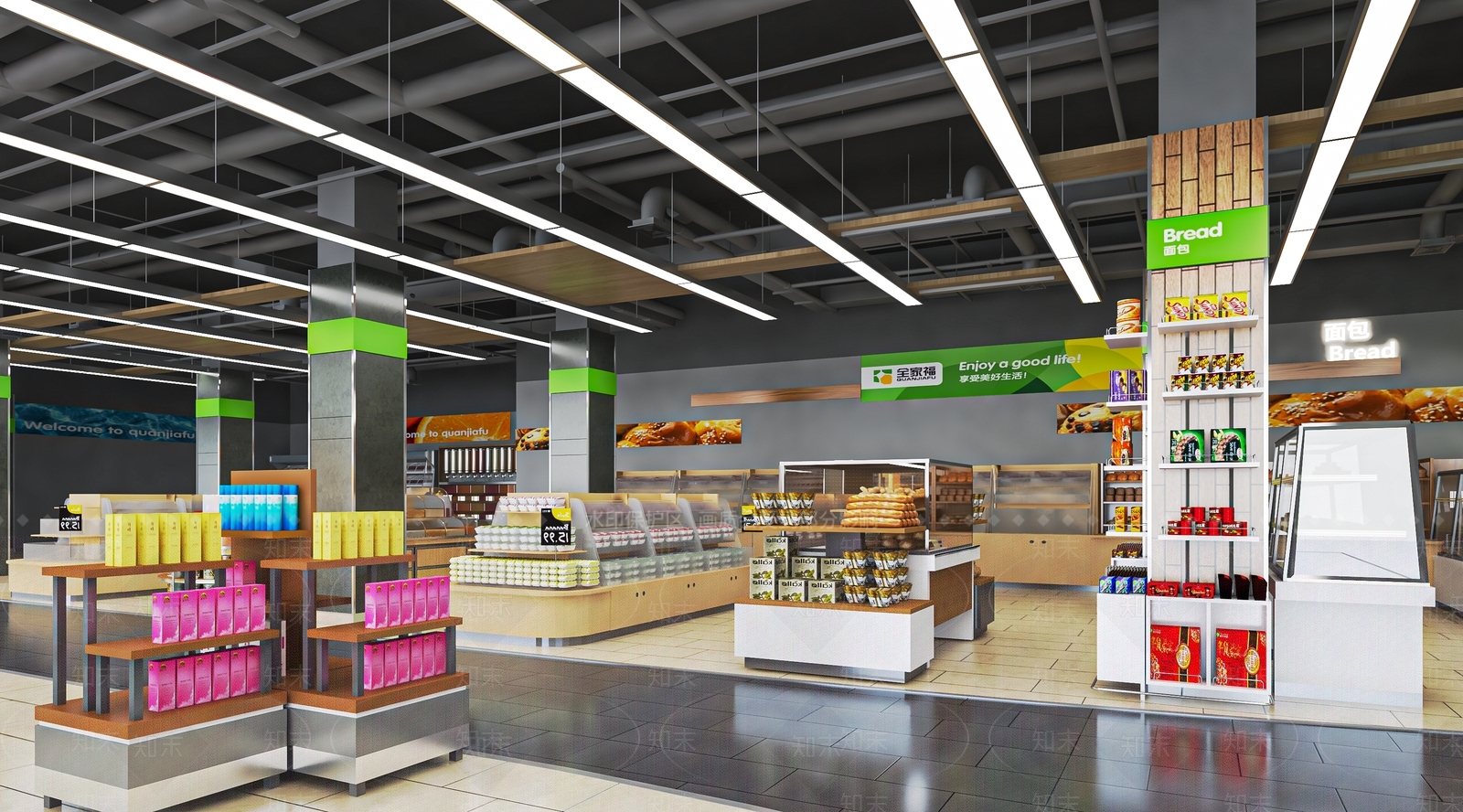 现代便利店门头SU模型下载【ID:1137866253】