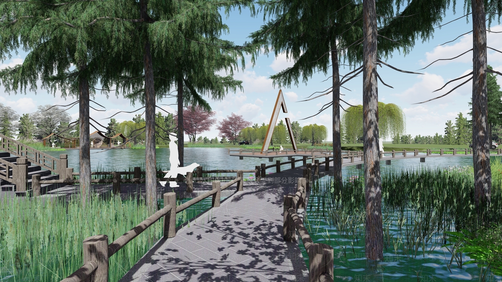 现代乡村公园SU模型下载【ID:1137943002】