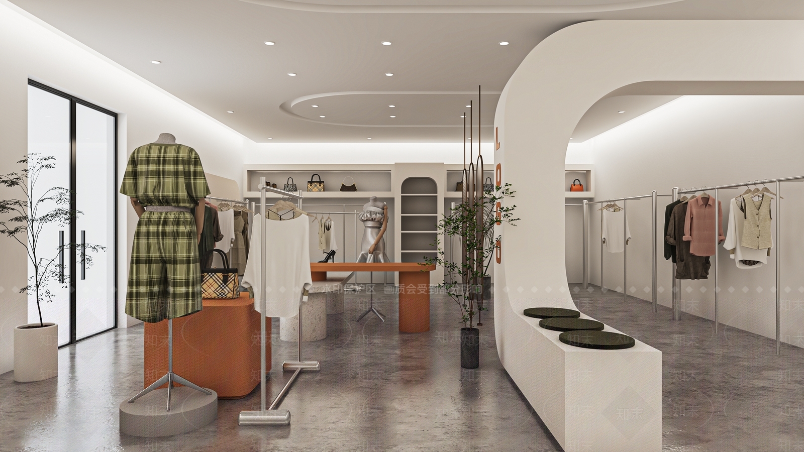 现代服装店SU模型下载【ID:1137870070】