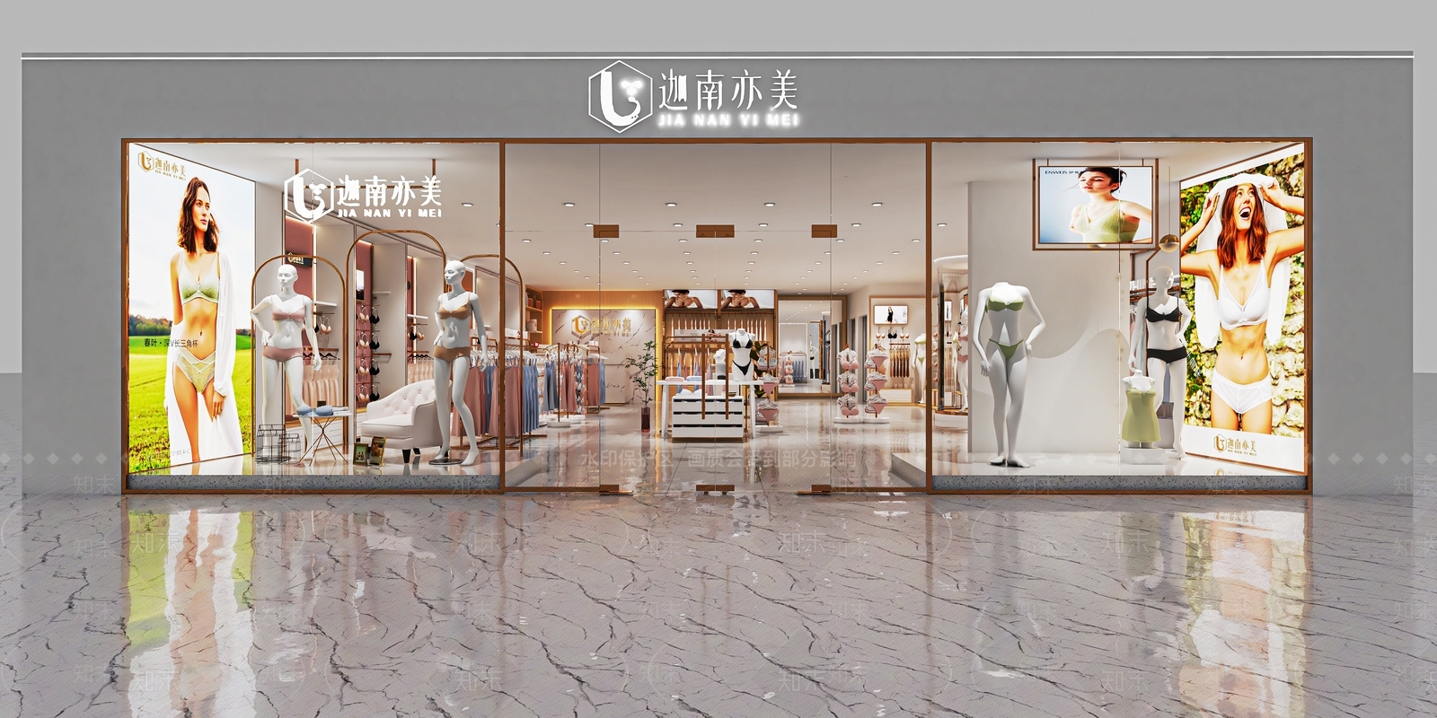 现代内衣店SU模型下载【ID:1137870009】