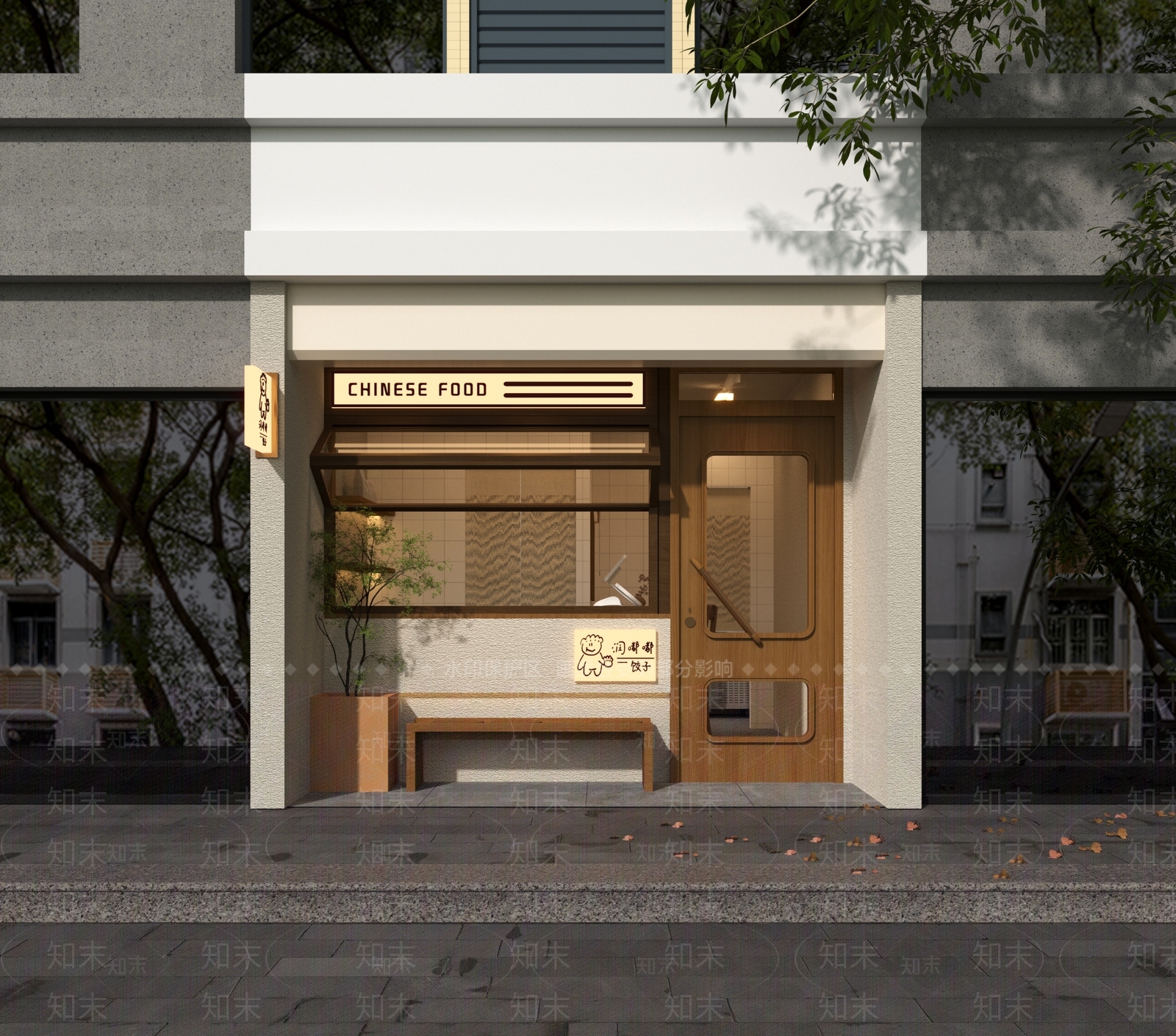 现代咖啡店门头3D模型下载【ID:1137865959】